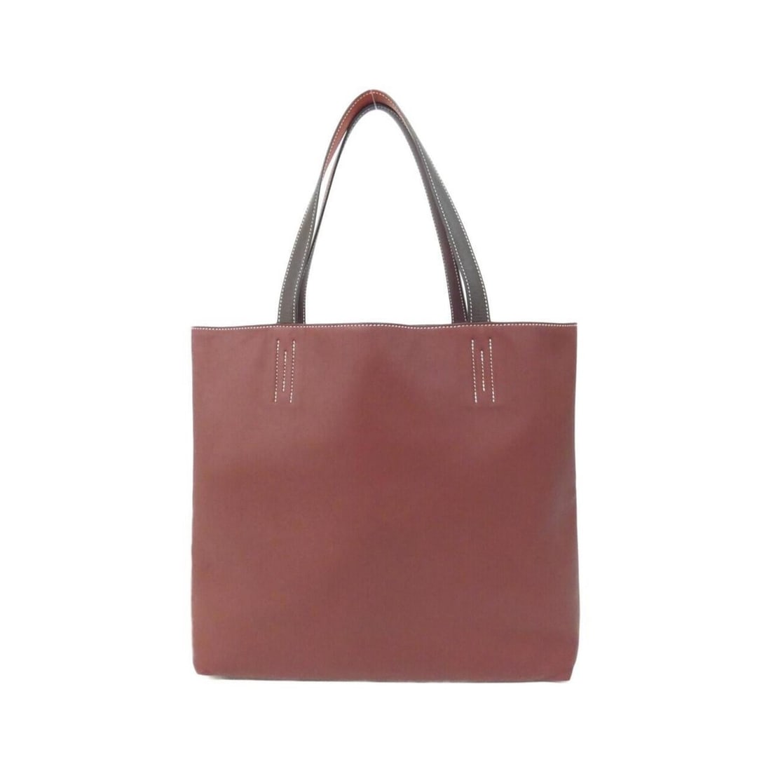 Hermes Double Sens Quadri 45cm 068669CA Handbag: --- Catalog ---Category: SizeSize (HxWxD): 34cm x 45cm x 12cm / 13.38'' x 17.71'' x 4.72''Category: DesignType: HandbagColor: Brique, Ebene, Prune, Rouge HGender: Women,MenMaterial: Leather , Swift le