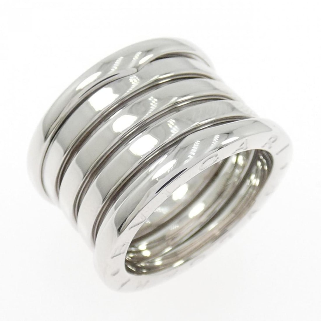 Bvlgari B.zero1 5-band ring: --- Catalog ---Category: SizeUS Size: 5.5Brand Size: 50Category: DesignType: Band ringGender: WomenMaterial: White gold (18K)Category: GeneralBrand: Bvlgari--- Item List ---Section: ConditionRanking: 