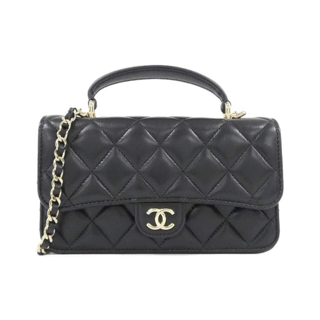 Chanel AP3226 Phone Case: --- Catalog ---Category: SizeSize (HxWxD): 9.5cm x 17cm x 3.5cm / 3.74'' x 6.69'' x 1.37''Category: DesignType: Shoulder bagColor: BlackGender: WomenMaterial: Leather Category: GeneralBrand: Chanel---