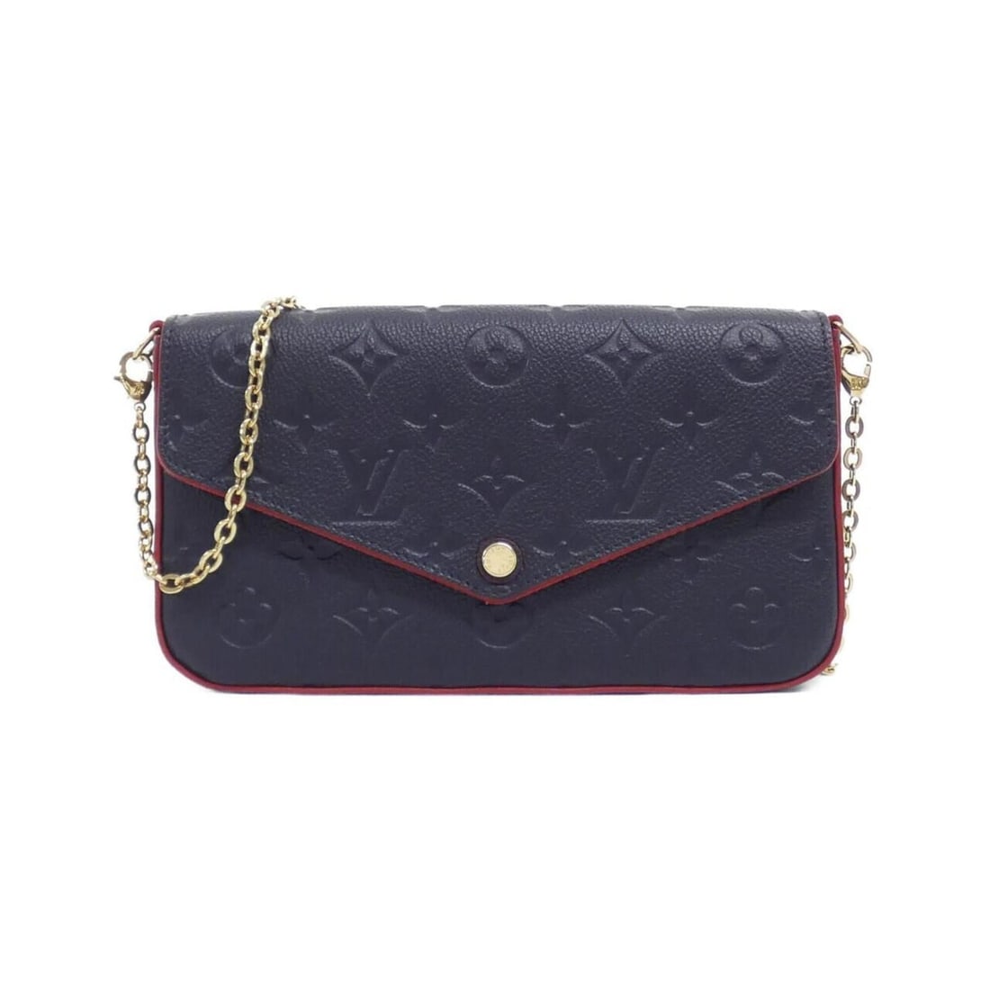 Louis Vuitton Monogram Empreinte Pochette Felicie M64099 Shoulder Bag: --- Catalog ---Category: SizeSize (HxWxD): 12cm x 21cm x 3cm / 4.72'' x 8.26'' x 1.18''Category: DesignType: Pochette, Shoulder bagColor: Marine rougeGender: WomenMaterial: Leather Category: GeneralBr
