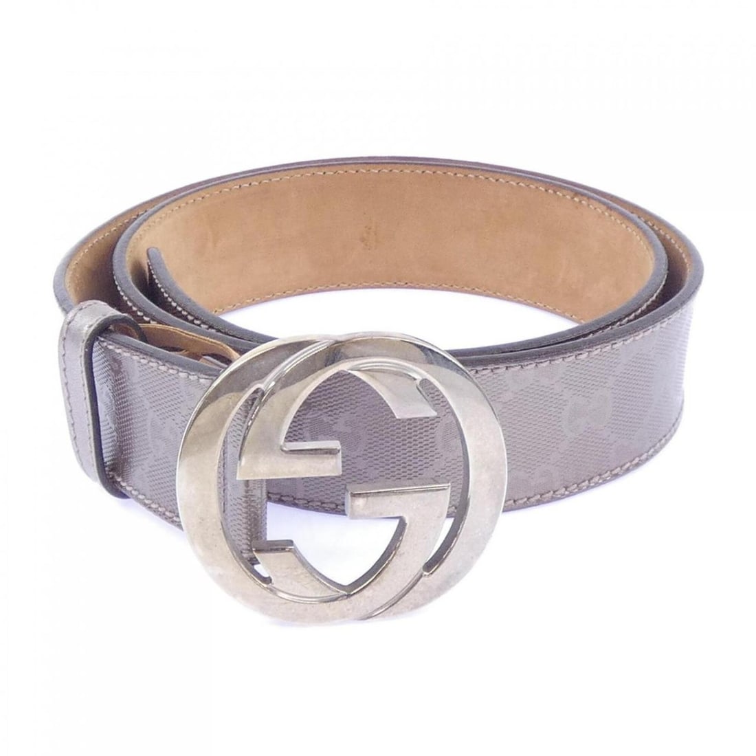 Gucci 114876 Belt: --- Catalog ---Category: SizeWidth: 4cm / 1.57''Length: 85cm - 95cm / 33.46'' - 37.4''Category: DesignType: Standard beltColor: GrayGender: WomenCategory: GeneralBrand: Gucci--- Item List ---Section: 