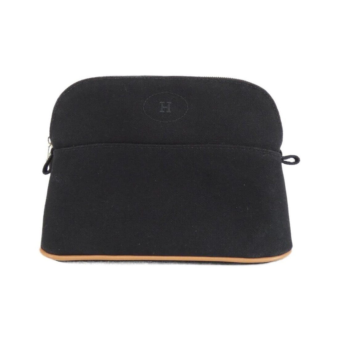 Hermes Bolide Mini 103773M Handbag Pouch: --- Catalog ---Category: SizeSize (HxWxD): 14cm x 20cm x 6cm / 5.51'' x 7.87'' x 2.36''Category: DesignType: PouchColor: BlackGender: WomenMaterial: Canvas Category: GeneralMPN: 103773MBrand: Hermes--
