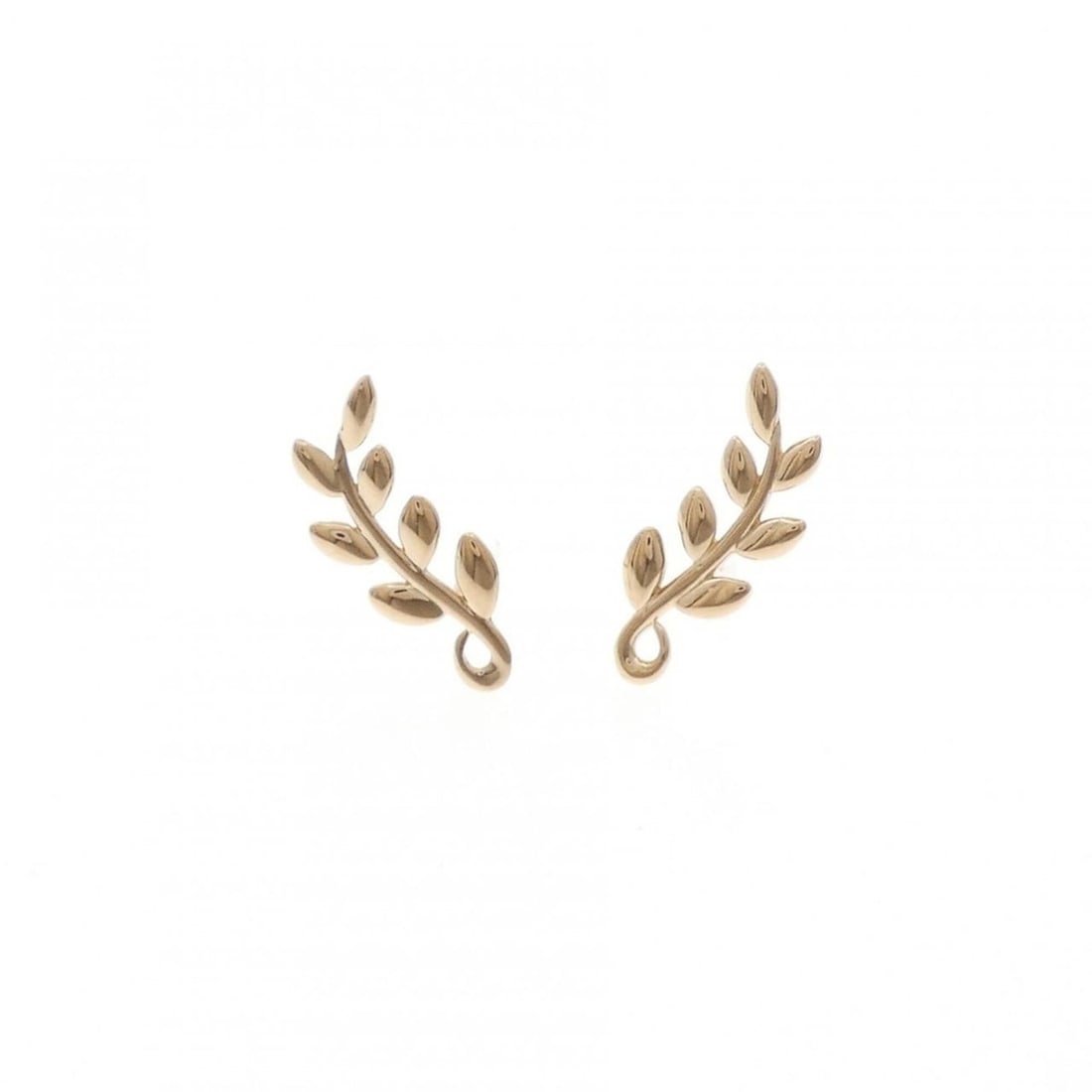 Tiffany Olive Leaf Climber Earrings: --- Catalog ---Category: SizeWeight: 2.5g / 0.08oz.Size (HxWxD): 18.00mm x 7.20mm / 0.71'' x 0.28''Category: DesignType: Stud earringsGender: WomenMaterial: Pink gold (18K)Category: GeneralBrand: Tiff
