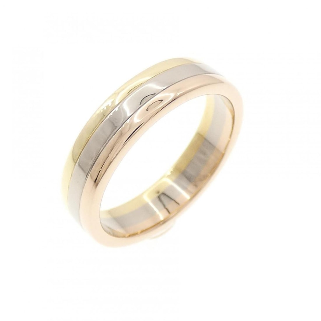 Cartier Louis Vendome Aoyama Ring: --- Catalog ---Category: SizeWidth: 4.7mm / 0.19''Weight: 6.2g / 0.21oz.JP Size: 13US Size: 6.5Category: DesignType: Band ringGender: WomenMaterial: Pink gold (18K), White gold (18K), Yellow gold (18K
