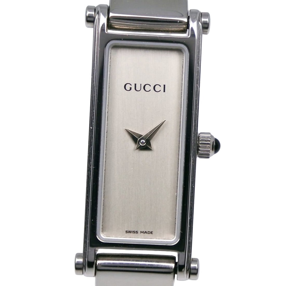Gucci 1500L Stainless Steel Quartz Analog Watch, Silver Dial, Women's: --- Catalog ---Category: SizeWrist Size: 16cm / 6.29''Case Diameter: 12mm / 0.47''Category: DesignType: WristwatchGender: WomenColor (Dial): SilverMaterial (Band): Stainless steelMaterial (Case): Stai