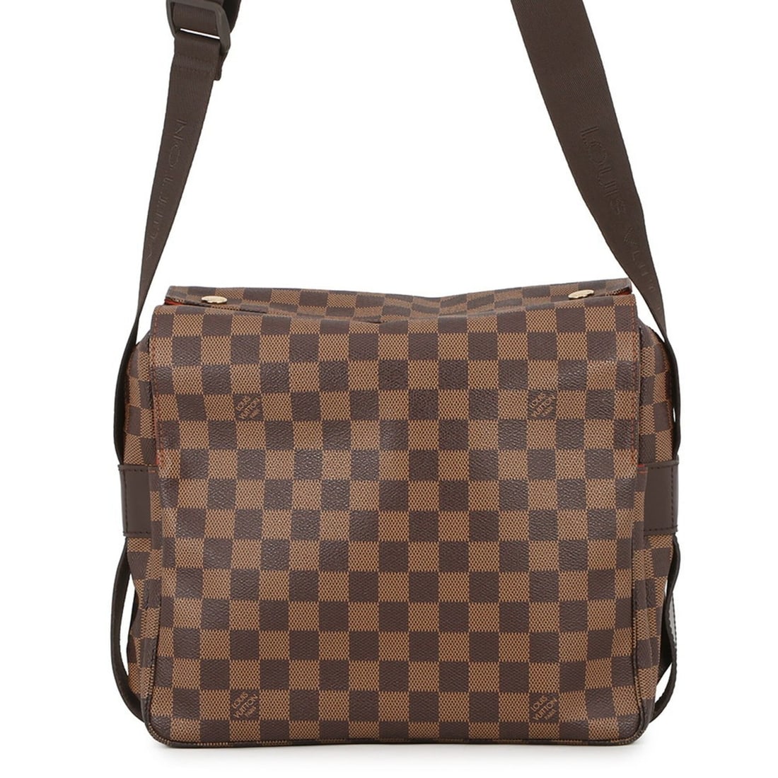 Louis Vuitton Damier Ebene Naviglio Shoulder Bag N45255 LOUIS VUITTON Handbag for Women: --- Catalog ---Category: SizeSize (HxWxD): 25cm x 28cm x 11cm / 9.84'' x 11.02'' x 4.33''Category: DesignType: Handbag, Shoulder bagColor: Damier Canvas, Ebene, Red colorGender: WomenMaterial: Exotic 