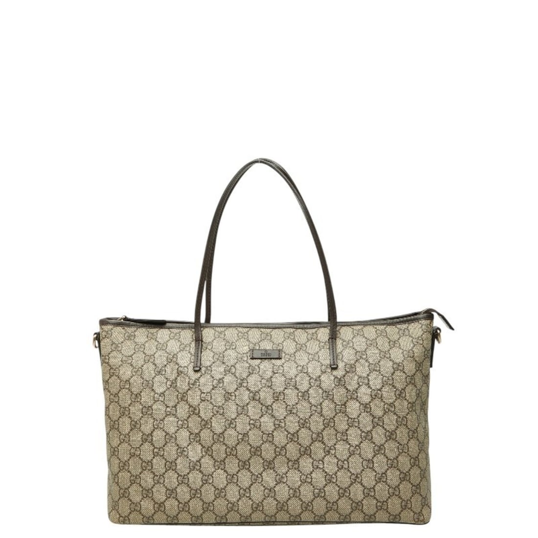 Gucci GG Supreme Tote Bag Handbag 353437 Beige Brown Leather Women's GUCCI: --- Catalog ---Category: SizeSize (HxWxD): 24cm x 39.5cm x 12.5cm / 9.44'' x 15.55'' x 4.92''Category: DesignType: Handbag, Tote bagColor: Beige, BrownGender: WomenMaterial: PVC , Leather Category: Ge