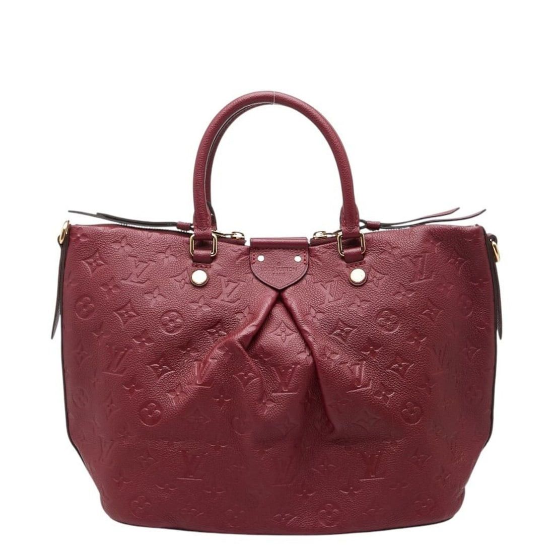 Louis Vuitton Monogram Empreinte Mazarine MM Handbag M43216 Raisin Wine Red Leather Women's LOUIS: --- Catalog ---Category: SizeSize (HxWxD): 25cm x 29.5cm x 14cm / 9.84'' x 11.61'' x 5.51''Category: DesignType: HandbagColor: Raisin, Red color, WineGender: WomenMaterial: Leather Category: GeneralBr