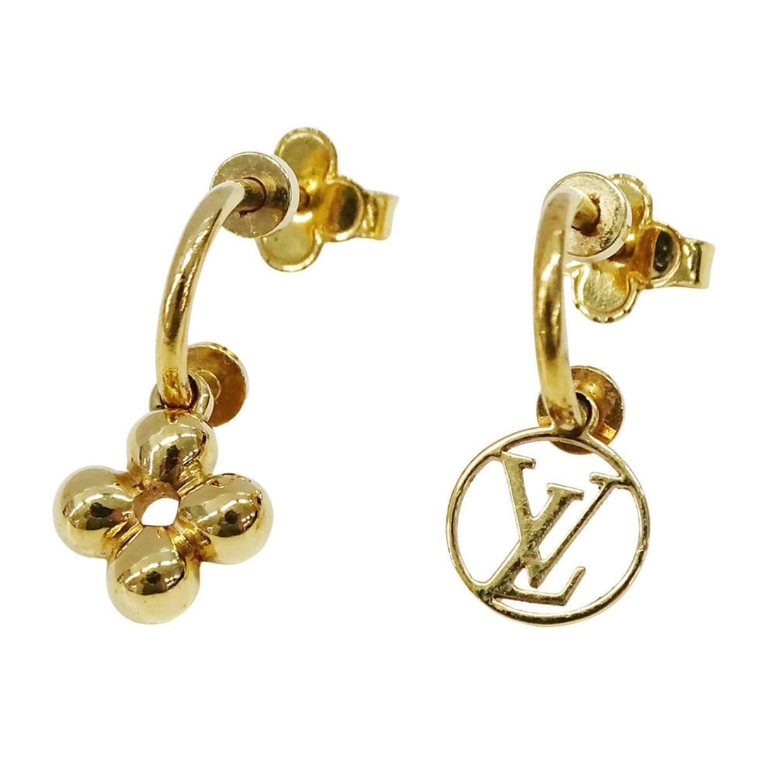 Louis Vuitton LOUIS VUITTON Earrings for Women, Brand Metal Earrings, Blooming Gold M64859 (1 of 11)
