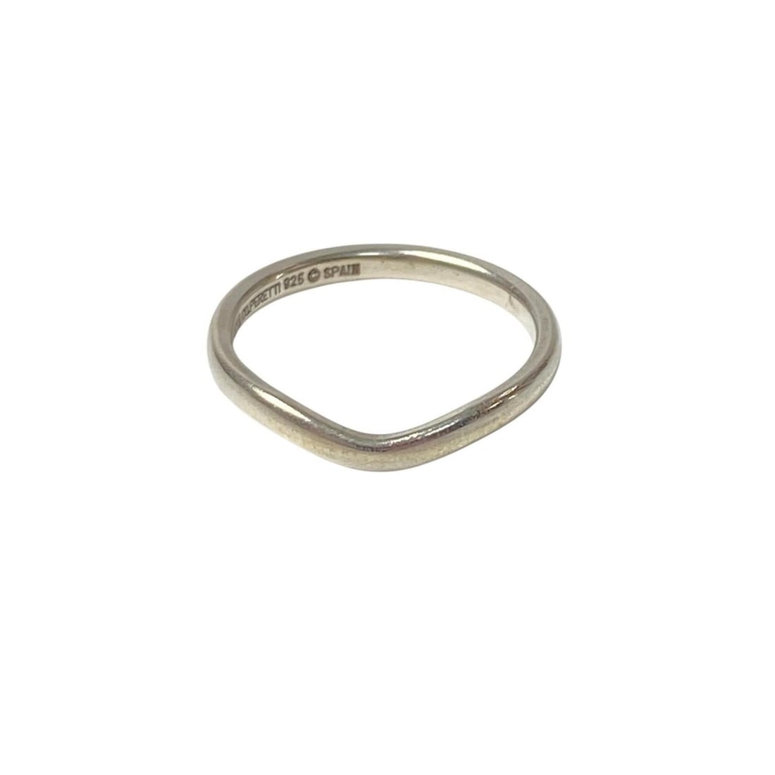 Tiffany & Co. Curved Band Ring, Sterling Silver 925, Women's: --- Catalog ---Category: SizeJP Size: 10US Size: 5.5Category: DesignType: Band ringColor: SilverGender: WomenMaterial: Silver 925Category: GeneralBrand: Tiffany--- Item List ---Section: ConditionRanki