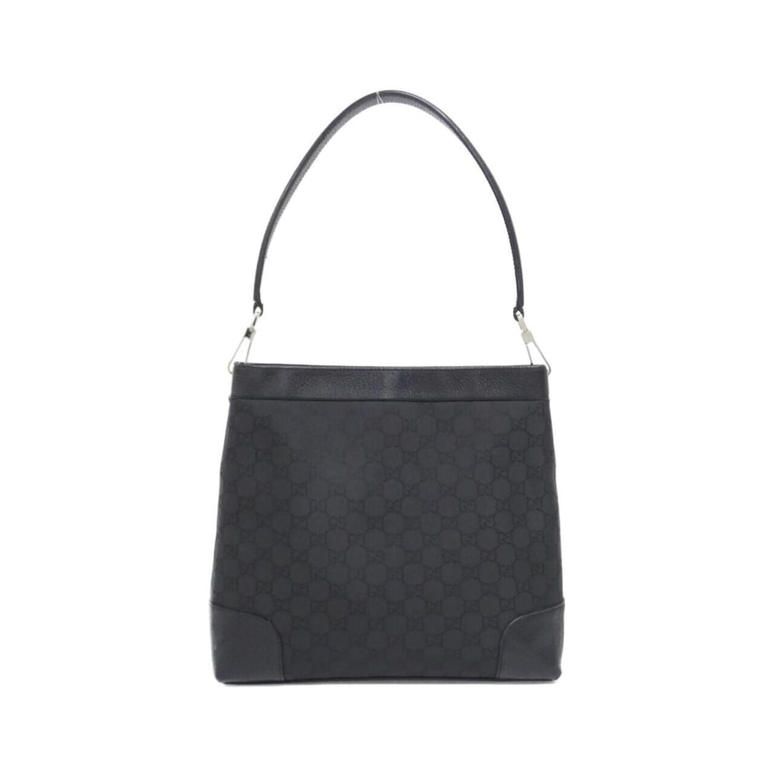 Gucci 143745 Shoulder Bag: --- Catalog ---Category: SizeSize (HxWxD): 26cm x 28cm x 6cm / 10.23'' x 11.02'' x 2.36''Category: DesignType: Shoulder bagColor: BlackGender: WomenMaterial: Nylon Hardware Color: SilverCategory: Gene