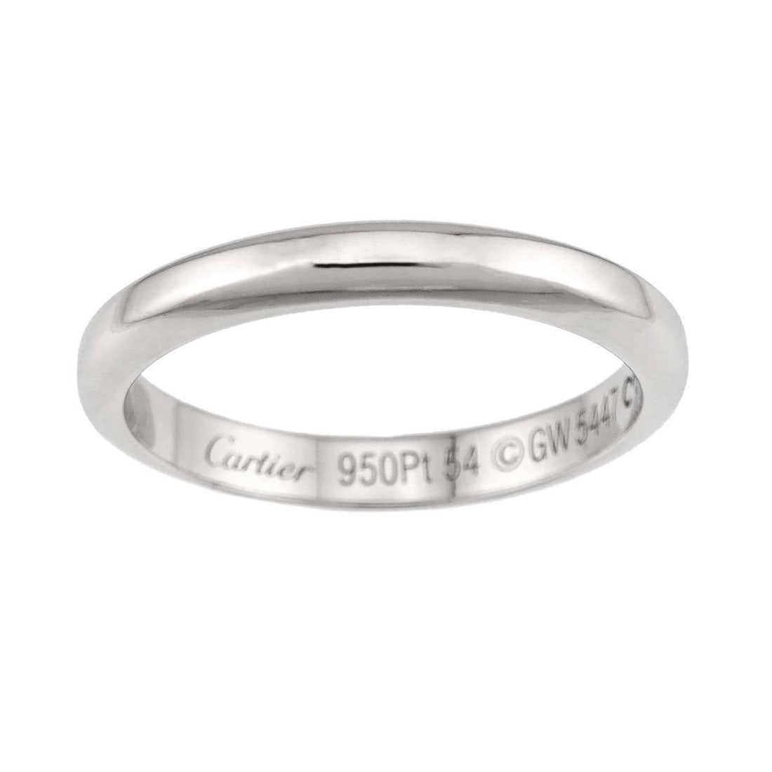 Cartier Declaration Ring #54, Platinum. - 2