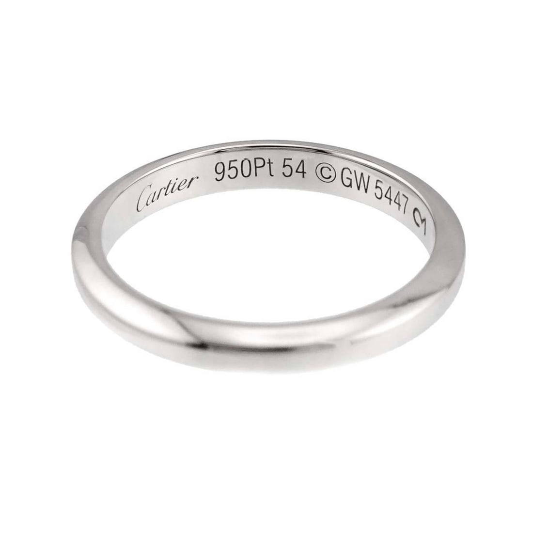 Cartier Declaration Ring #54, Platinum. - 3