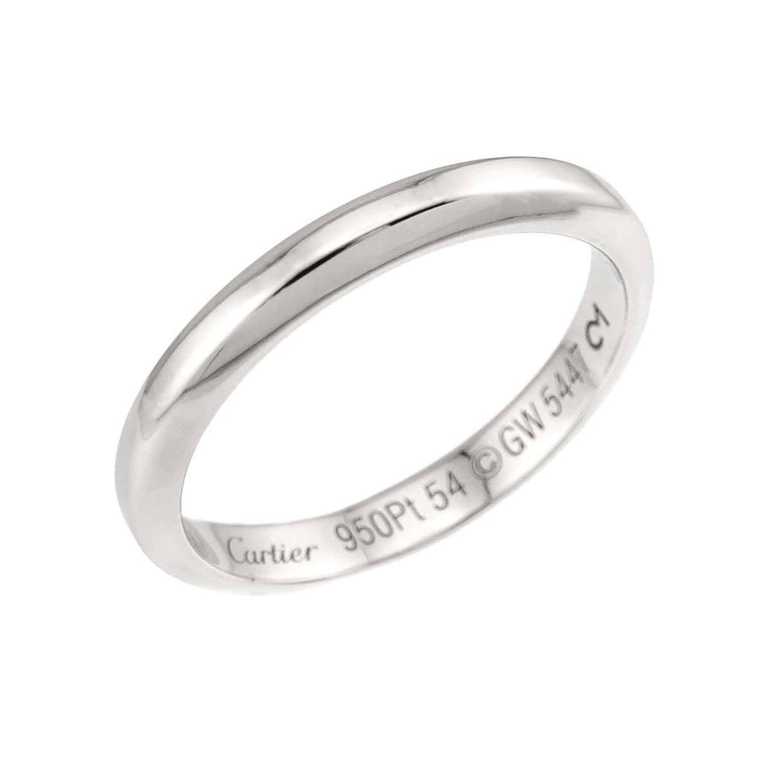 Cartier Declaration Ring #54, Platinum. - 4