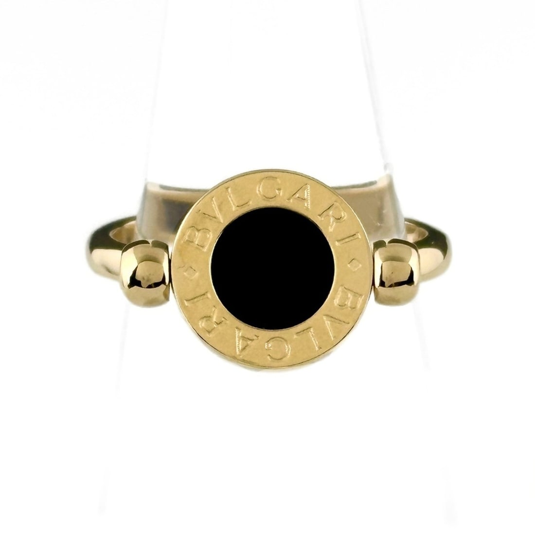 BVLGARI Bulgari Flip Ring, Yellow Gold (YG), Onyx and Coral 1750, Women's.: --- Catalog ---Category: SizeWeight: 6g / 0.21oz.JP Size: 11.5US Size: 6Category: DesignType: Band ringStone: Coral, OnyxGender: WomenMaterial: Yellow gold (18K)Category: GeneralLine: Bvlgari BvlgariB