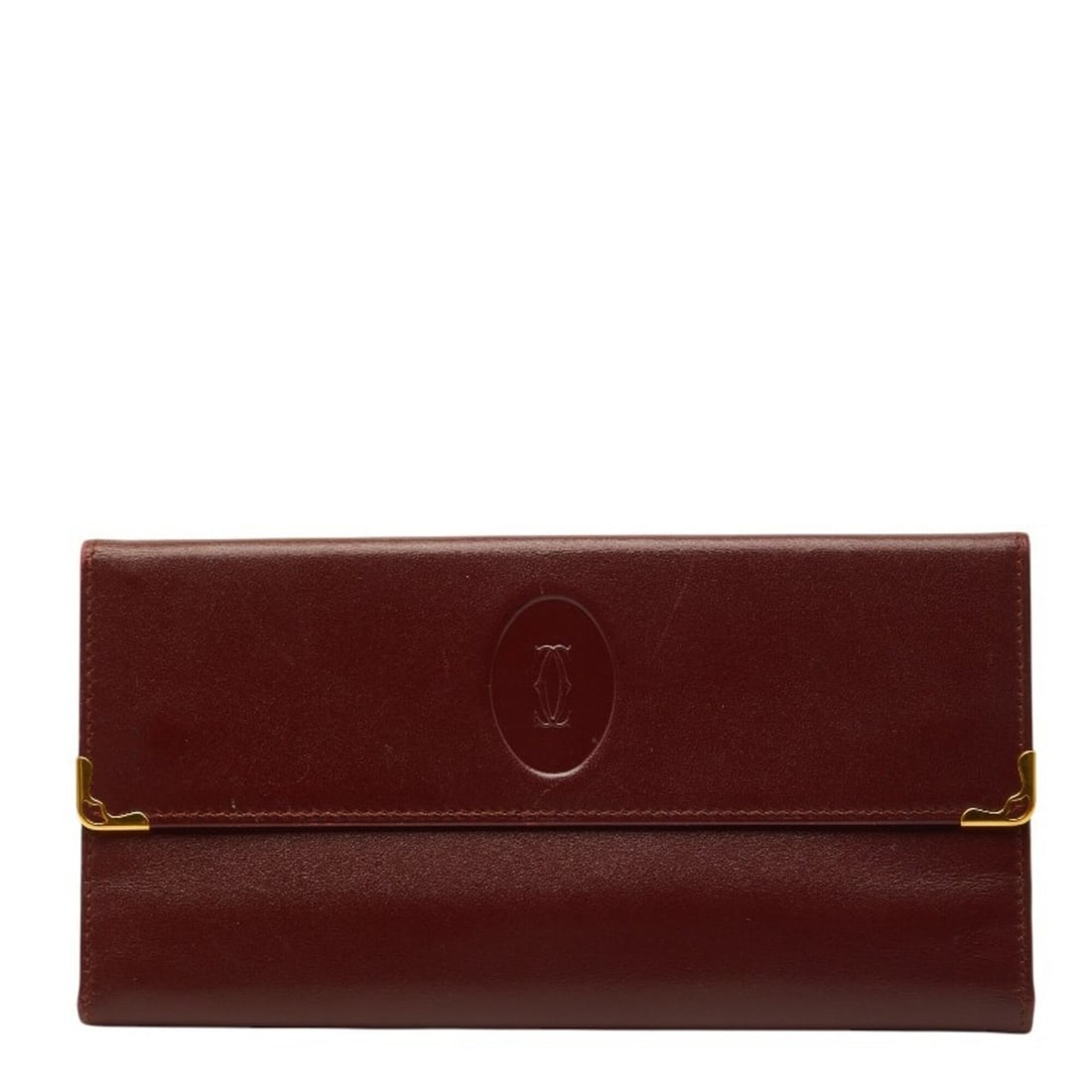 Cartier Must Line Long Wallet, Wine Red/Bordeaux Leather, Women's, CARTIER: --- Catalog ---Category: SizeSize (HxWxD): 10cm x 19cm x 2cm / 3.93'' x 7.48'' x 0.78''Category: DesignType: Long wallet (bi-fold)Color: Bordeaux, Wine redGender: WomenMaterial: Leather Category: Gene