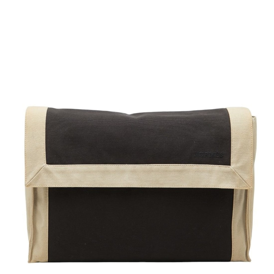 Hermes Tapidocell Clutch Bag, Second Black/Beige, Cotton, Women's HERMES (1 of 12)
