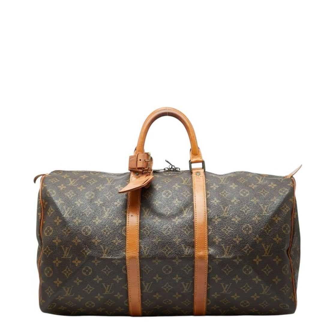 Louis Vuitton Monogram Keepall 50 Boston Bag, Travel M41426, Brown Leather, Women's LOUIS VUITTON: --- Catalog ---Category: SizeSize (HxWxD): 28cm x 50cm x 18cm / 11.02'' x 19.68'' x 7.08''Category: DesignType: Boston bagColor: BrownGender: WomenMaterial: PVC , Leather Category: GeneralBrand: Louis