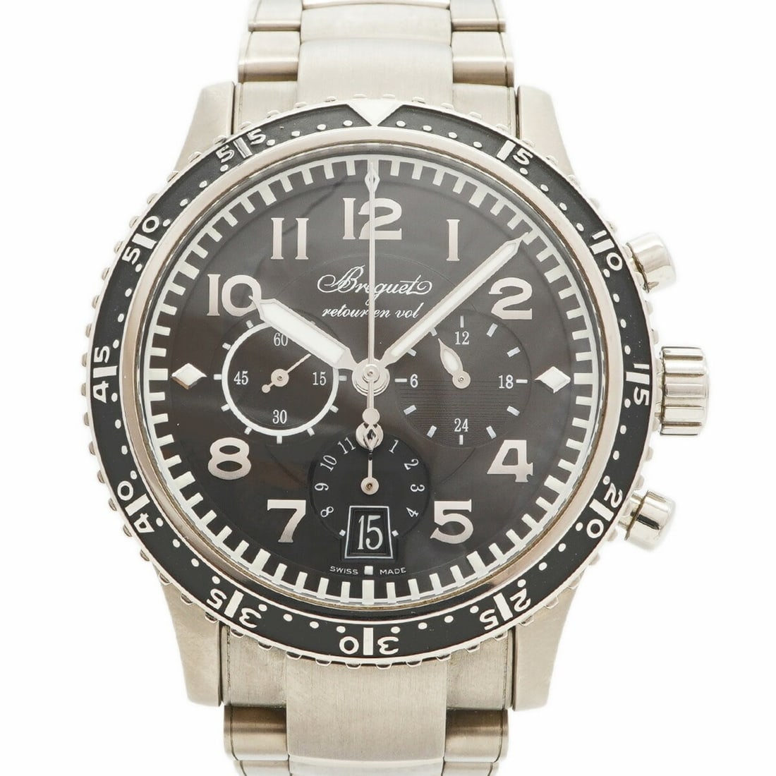 Breguet Type XXI 3810TI 3810 Black Dial Men's Watch: --- Catalog ---Category: SizeWrist Size: 16.5cm / 6.49''Case Diameter: 43.3mm / 1.7''Category: DesignType: WristwatchGender: MenColor (Dial): BlackMaterial (Band): TitaniumCategory: GeneralMPN: 3810Br