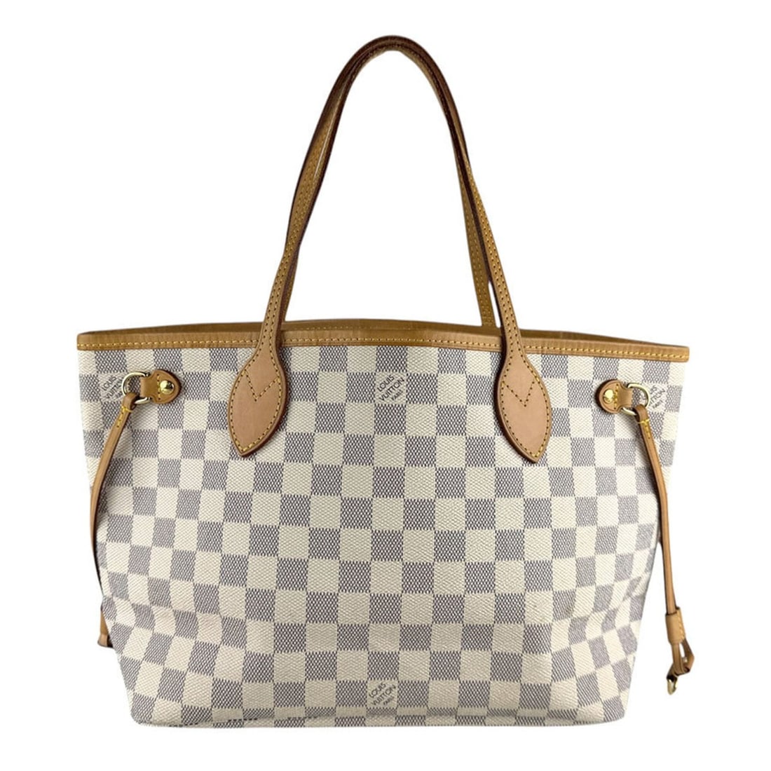 Louis Vuitton LOUIS VUITTON Damier Azur Neverfull PM handbag, canvas, ivory, women's, N51110 z9387: --- Catalog ---Category: SizeSize (HxWxD): 23cm x 28cm x 13cm / 9.05'' x 11.02'' x 5.11''Category: DesignType: HandbagColor: Damier Azur, IvoryGender: WomenMaterial: Damier Azur Category: GeneralMPN: 