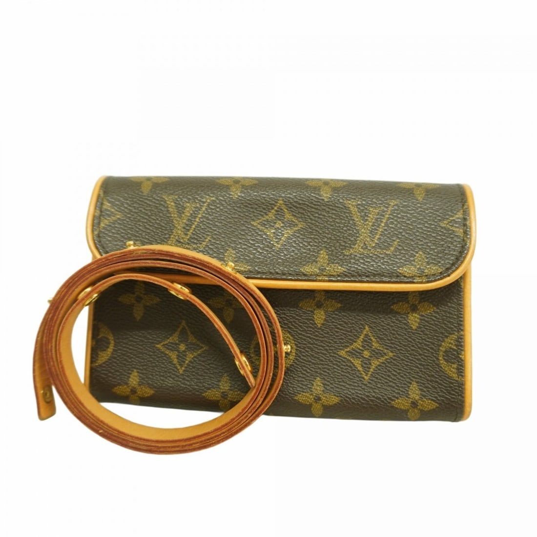 Louis Vuitton Monogram Pochette Florentine M51855 Brown Women's Bag/Waist Bag: --- Catalog ---Category: SizeSize (HxWxD): 10cm x 16.4cm x 4cm / 3.93'' x 6.45'' x 1.57''Category: DesignType: Fanny packColor: BrownGender: WomenCategory: GeneralMPN: M51855Brand: Louis Vuitton--- It