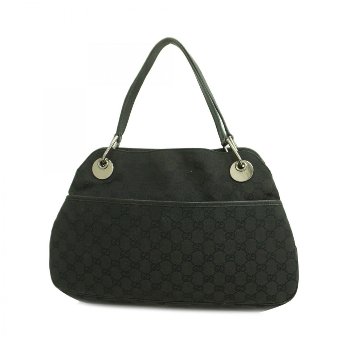 Gucci GG Canvas Tote Bag 121023, Black, Women's: --- Catalog ---Category: SizeSize (HxWxD): 24cm x 38.5cm x 7cm / 9.44'' x 15.15'' x 2.75''Category: DesignType: Tote bagColor: BlackGender: WomenMaterial: Canvas Hardware Color: SilverCategory: Genera