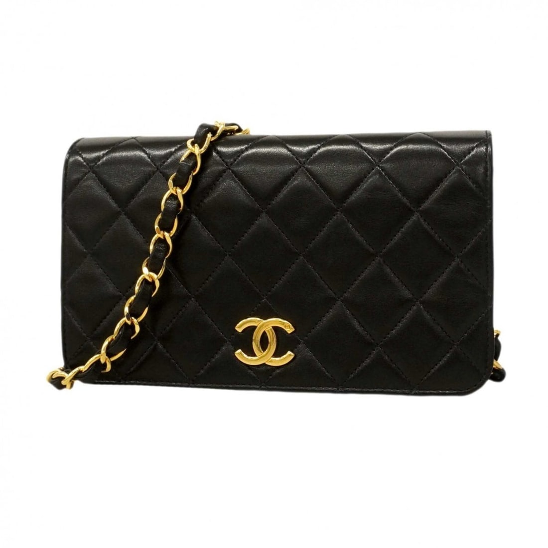 Chanel Mini Matelassé Chain Shoulder Bag, Lambskin, Black, Women's: --- Catalog ---Category: SizeSize (HxWxD): 12cm x 19cm x 6cm / 4.72'' x 7.48'' x 2.36''Category: DesignType: Shoulder bagColor: BlackGender: WomenMaterial: Leather Hardware Color: GoldLeather/Fur Type