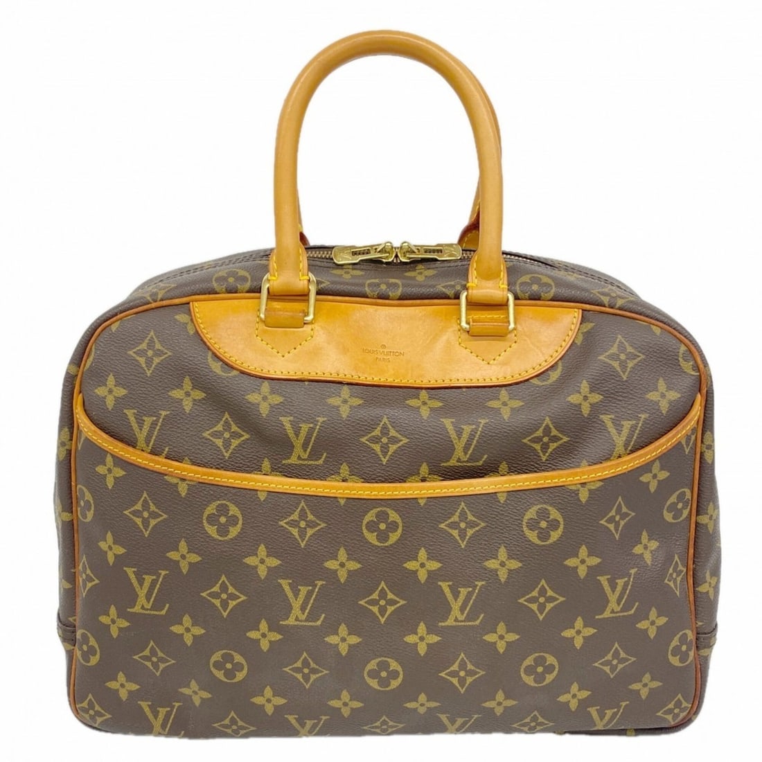 Louis Vuitton Monogram Deauville Handbag M47270 Brown Women's: --- Catalog ---Category: SizeSize (HxWxD): 25.5cm x 33.5cm x 13cm / 10.03'' x 13.18'' x 5.11''Category: DesignType: HandbagColor: BrownGender: WomenCategory: GeneralMPN: M47270Brand: Louis Vuitton--- 