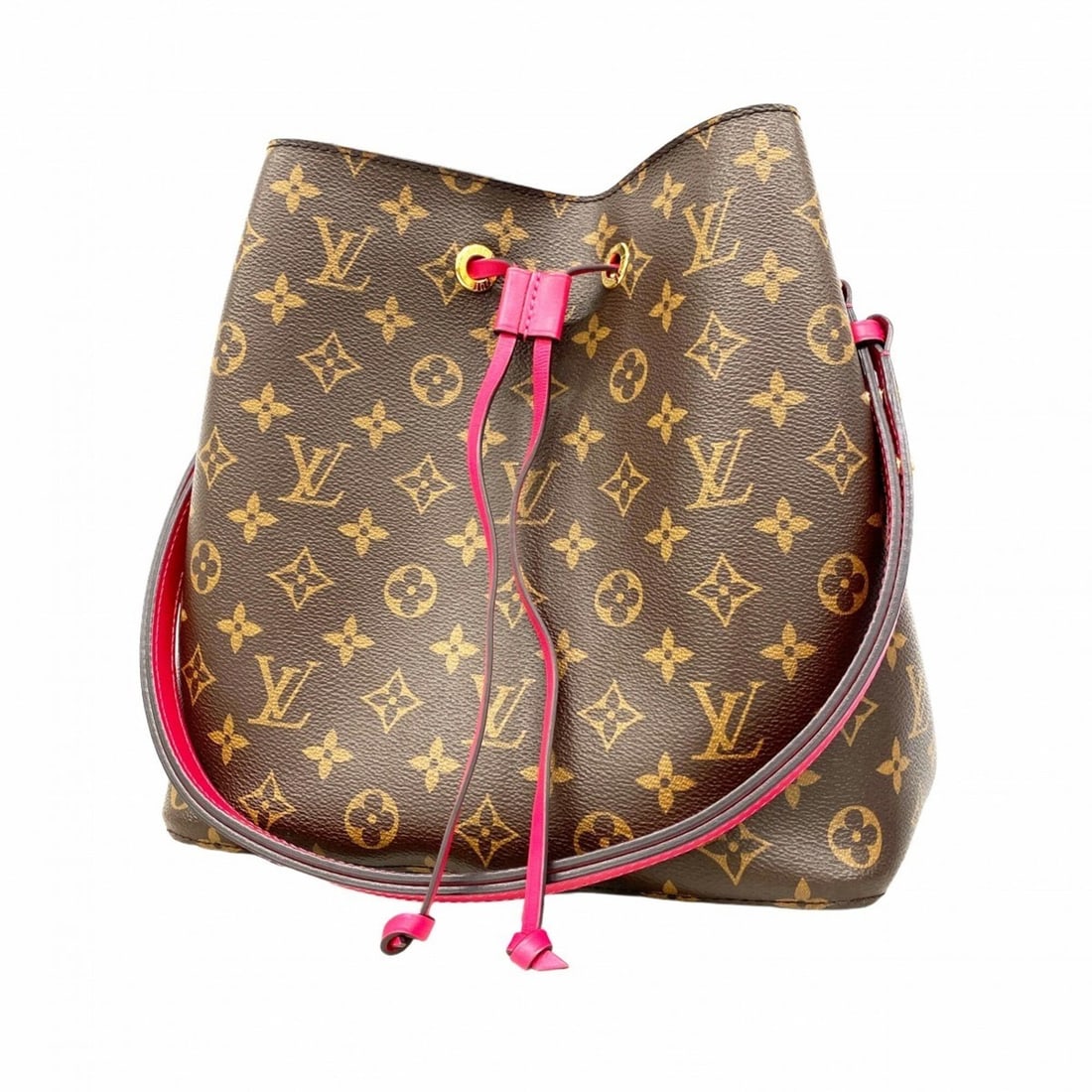 Louis Vuitton Monogram NeoNoe Shoulder Bag M43570 Freesia (Women's): --- Catalog ---Category: SizeSize (HxWxD): 25.5cm x 25.5cm x 17cm / 10.03'' x 10.03'' x 6.69''Category: DesignType: Shoulder bagColor: FreesiaGender: WomenCategory: GeneralMPN: M43570Brand: Louis Vuit