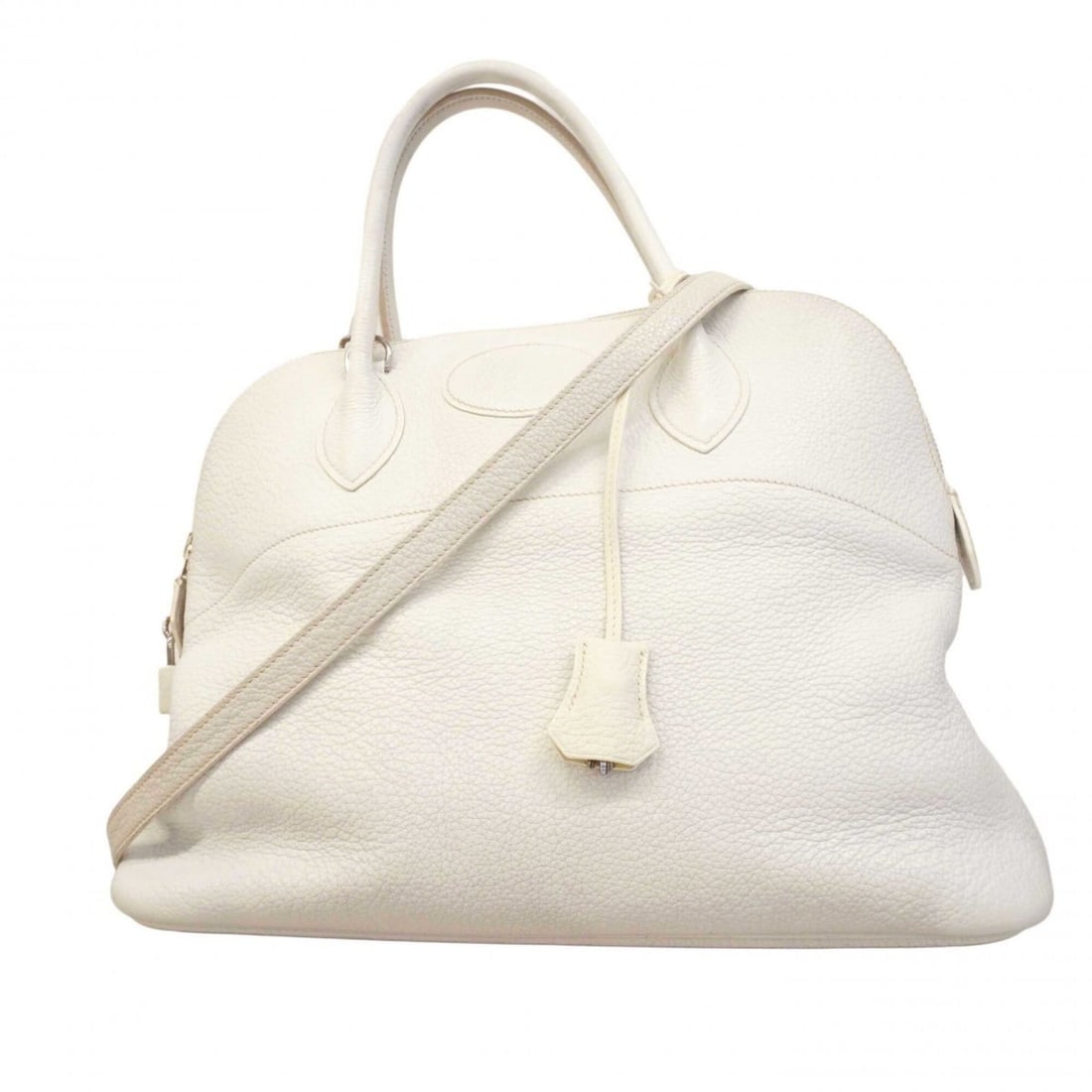 Hermes Bolide 35 Handbag, Taurillon Clemence Leather, White, ?M Stamp, 2-way Bag for Women,: --- Catalog ---Category: SizeSize (HxWxD): 26cm x 35cm x 14cm / 10.23'' x 13.77'' x 5.51''Category: DesignType: HandbagColor: WhiteGender: WomenMaterial: Taurillon clemence leather Hardware Color: Sil