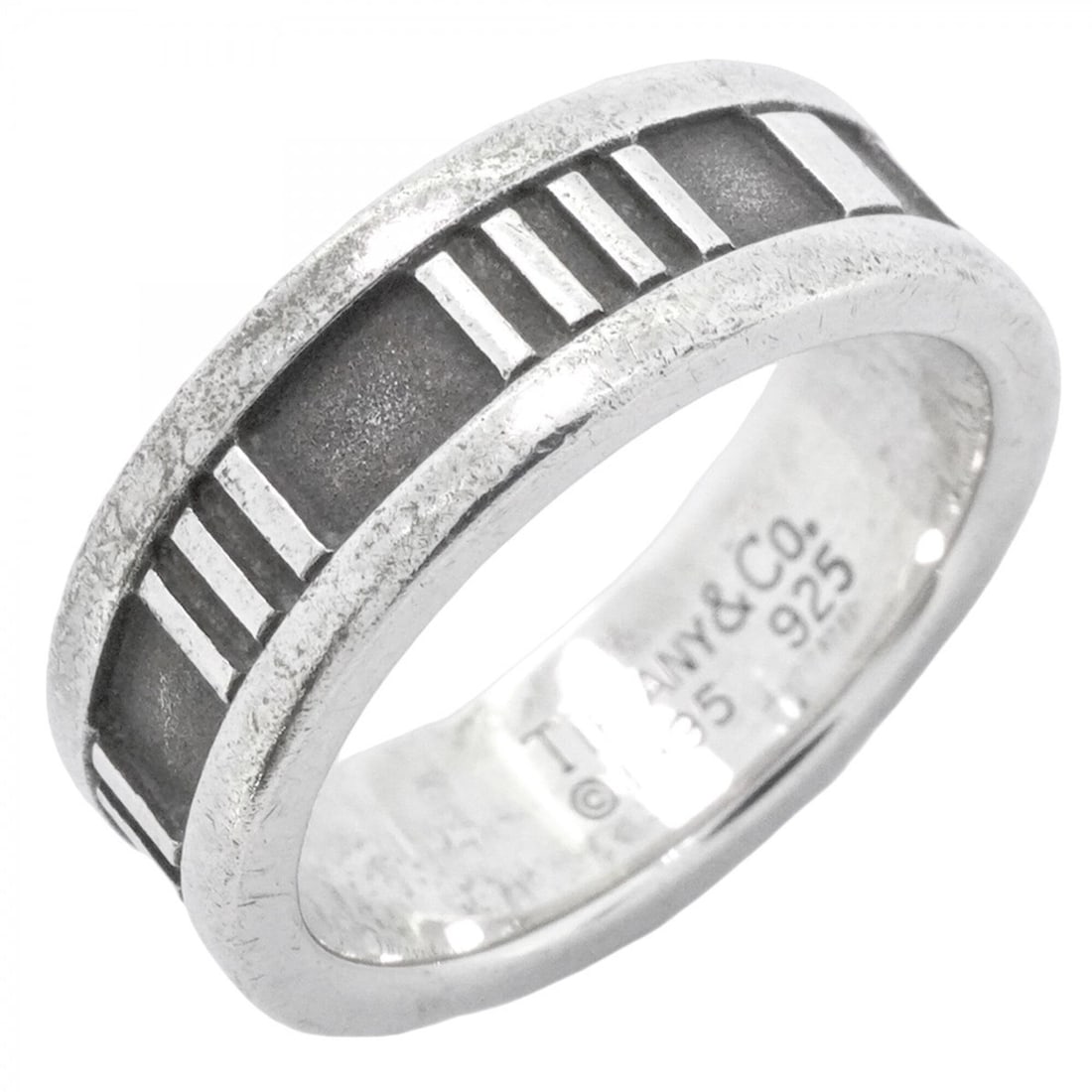 Tiffany & Co. Atlas Ring, Sterling Silver 925, Size 9, Women's: --- Catalog ---Category: SizeJP Size: 9US Size: 5Category: DesignType: Band ringGender: WomenMaterial: Silver 925Category: GeneralBrand: Tiffany--- Item List ---Section: ConditionRanking: Rank AB Used