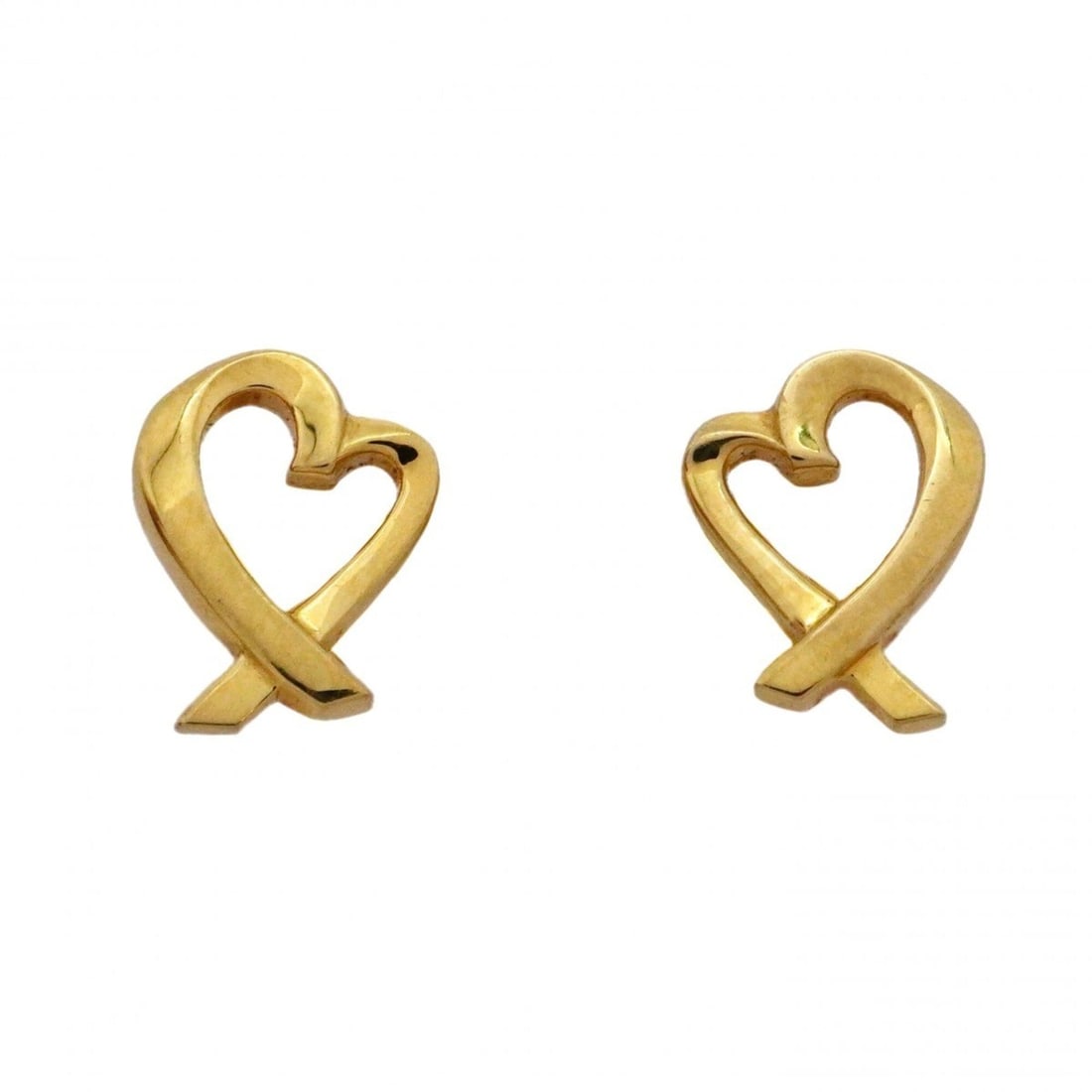 Tiffany & Co. Loving Heart Earrings, 18K Yellow Gold, Women's: --- Catalog ---Category: SizeSize (HxWxD): 9.70mm x 7.80mm / 0.38'' x 0.31''Category: DesignType: Stud earringsGender: WomenMaterial: Yellow gold (18K)Category: GeneralBrand: Tiffany--- Item List ---S