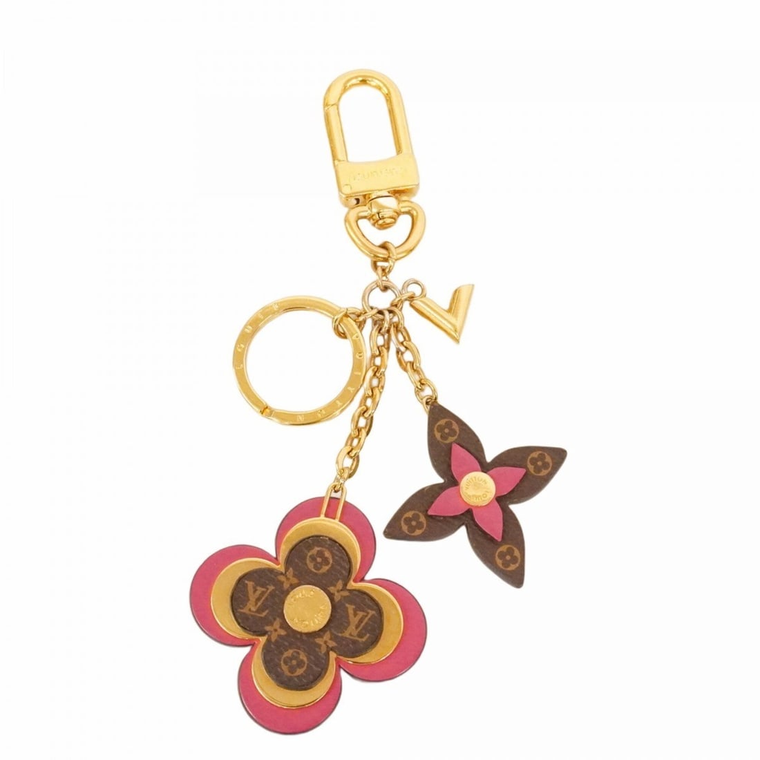 Louis Vuitton Monogram Blooming Flower Keychain Charm M63084 Pink Women's: --- Catalog ---Category: SizeSize (HxWxD): 14cm x 5cm x 1cm / 5.51'' x 1.96'' x 0.39''Category: DesignType: KeyringColor: PinkGender: WomenCategory: GeneralMPN: M63084Brand: Louis Vuitton--- Item List