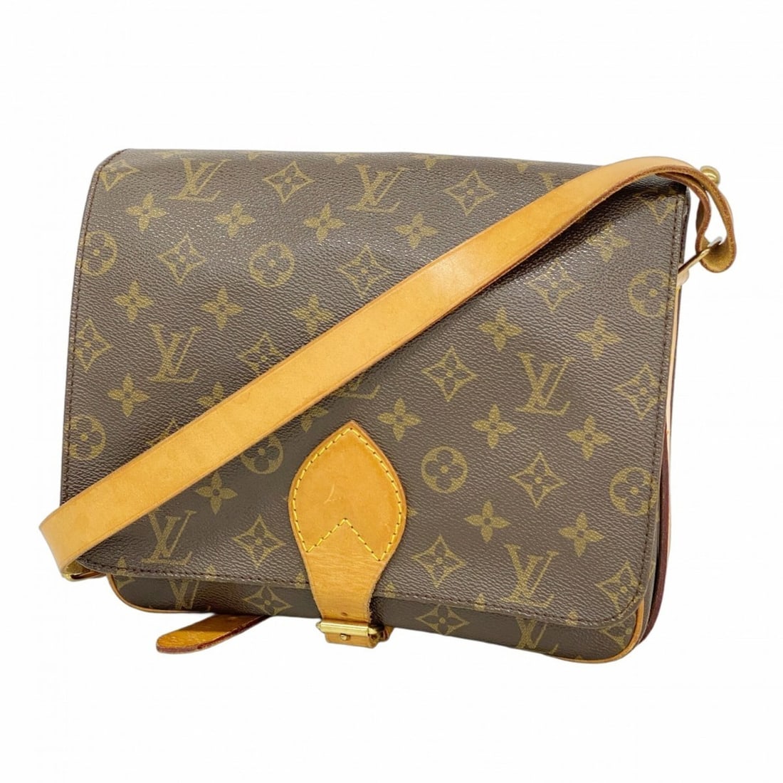 Louis Vuitton Monogram Cartouchiere GM Shoulder Bag M51252 Brown Women's: --- Catalog ---Category: SizeSize (HxWxD): 21cm x 25cm x 8cm / 8.26'' x 9.84'' x 3.14''Category: DesignType: Shoulder bagColor: BrownGender: WomenCategory: GeneralMPN: M51252Brand: Louis Vuitton--- It