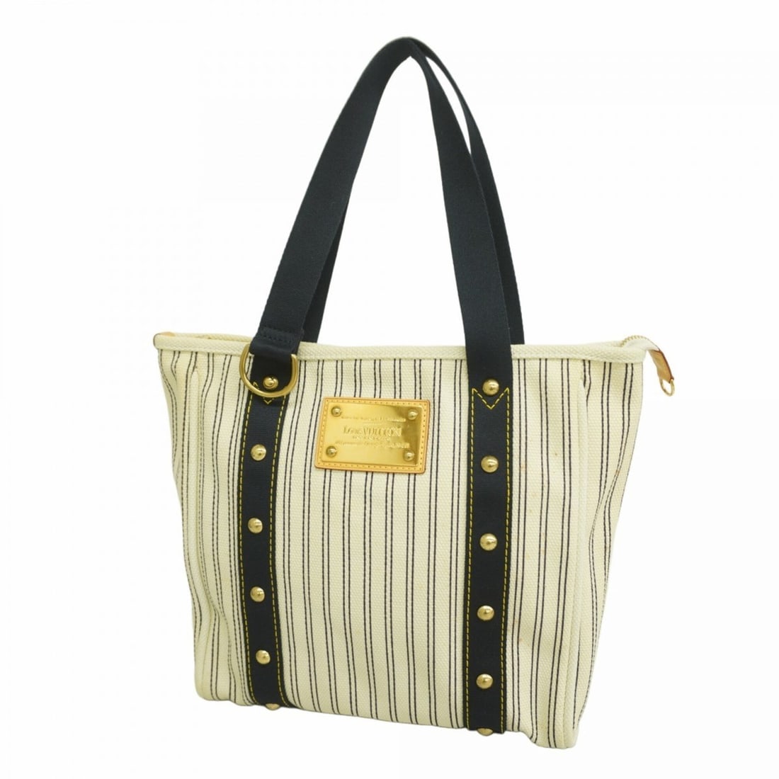 Louis Vuitton Antigua Cabas MM Tote Bag M40132 Ivory Navy Women's: --- Catalog ---Category: SizeSize (HxWxD): 28cm x 30cm x 10cm / 11.02'' x 11.81'' x 3.93''Category: DesignType: Tote bagColor: Ivory, NavyGender: WomenCategory: GeneralMPN: M40132Brand: Louis Vuitton-
