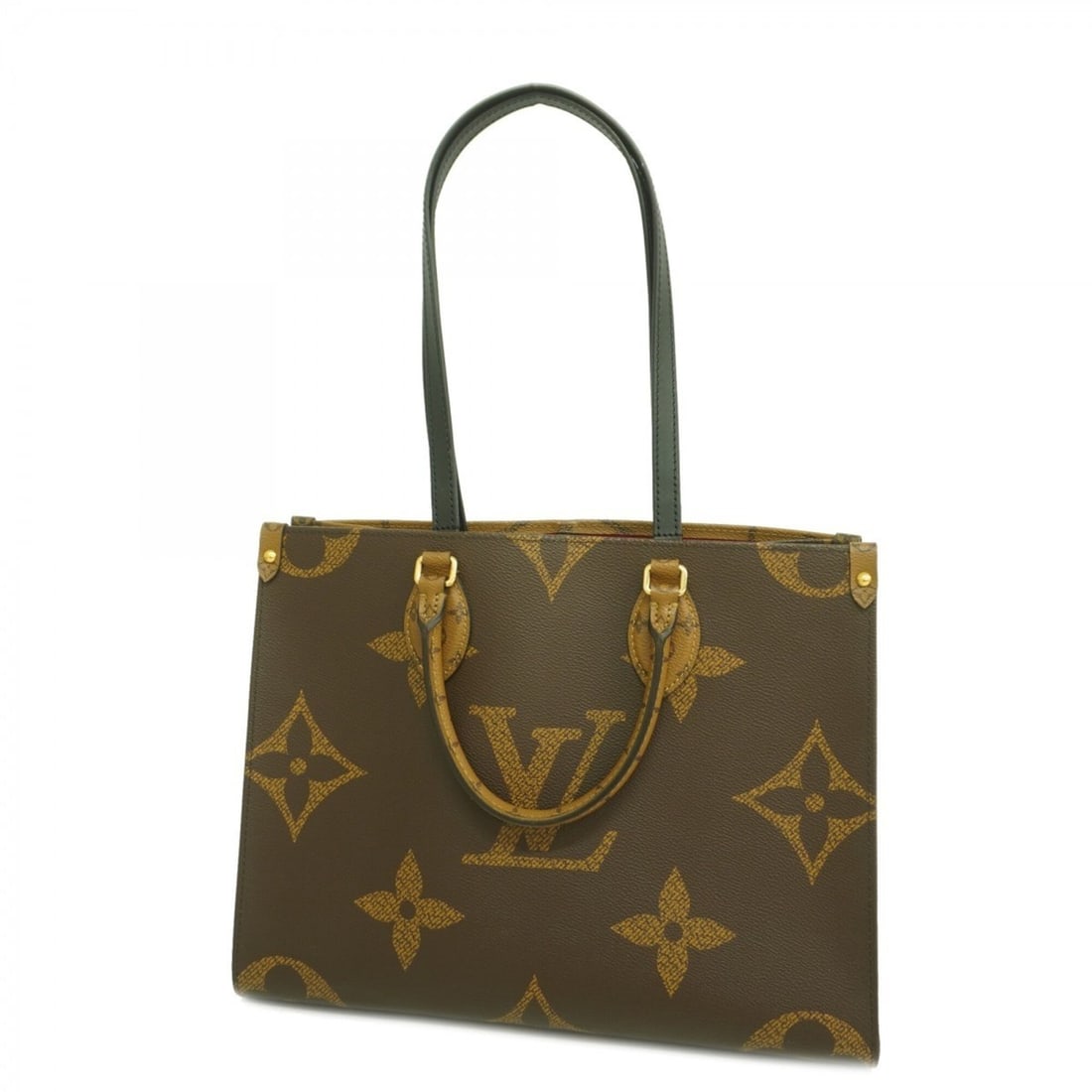 Louis Vuitton Monogram Giant Reverse OnTheGo MM Tote Bag M45321 Brown 2-way bag for women: --- Catalog ---Category: SizeSize (HxWxD): 27cm x 34cm x 15cm / 10.62'' x 13.38'' x 5.9''Category: DesignType: Tote bagColor: BrownGender: WomenCategory: GeneralMPN: M45321Brand: Louis Vuitton--- Item
