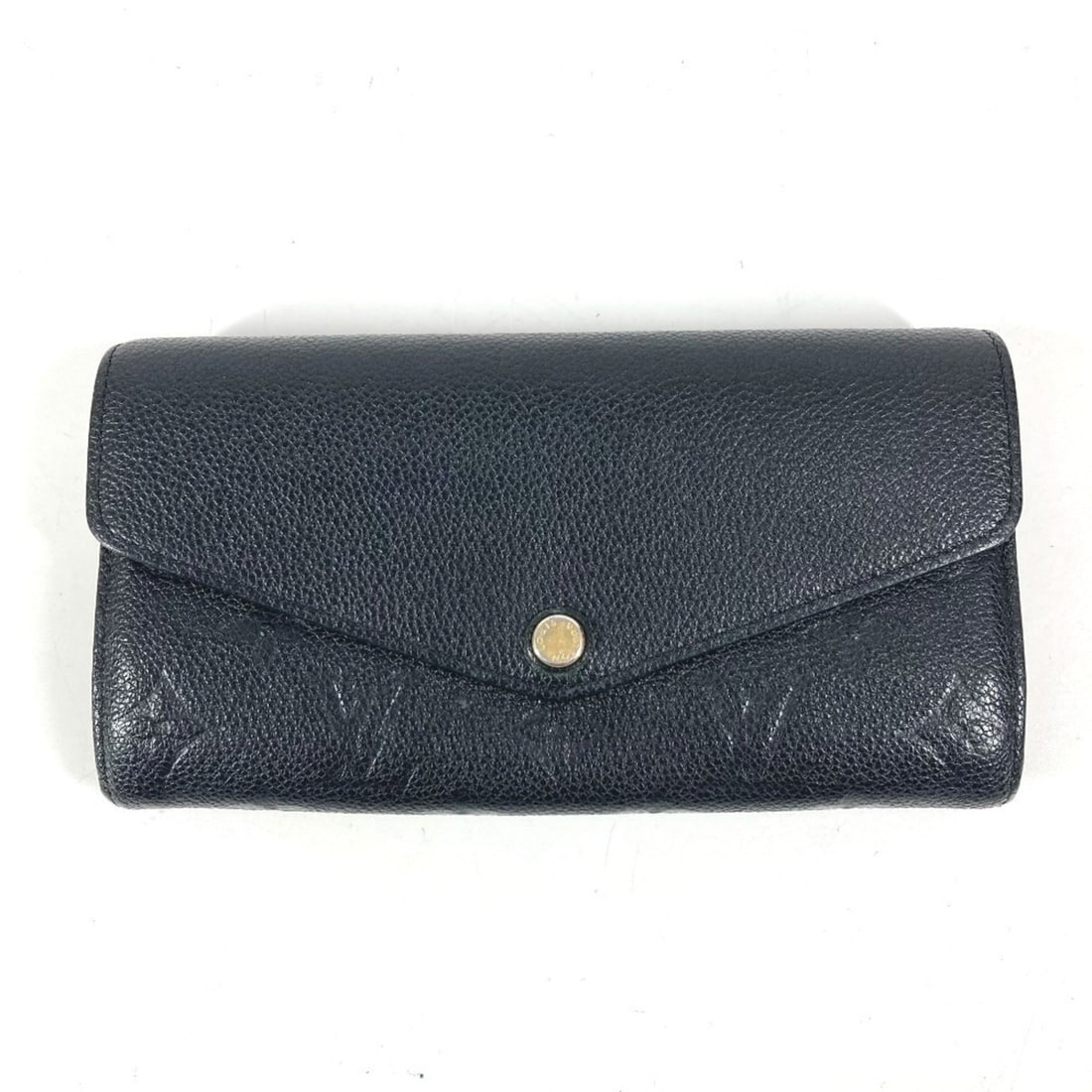 LOUIS VUITTON M61182 Monogram Empreinte Portefeuille Sarah Long Wallet, Flap Closure, Bi-fold: --- Catalog ---Category: SizeSize (HxWxD): 10cm x 19cm / 3.93'' x 7.48''Category: DesignType: Long wallet (bi-fold)Color: Black, NoirGender: Men,Women,UnisexMaterial: Monogram Empreinte Category: Gene