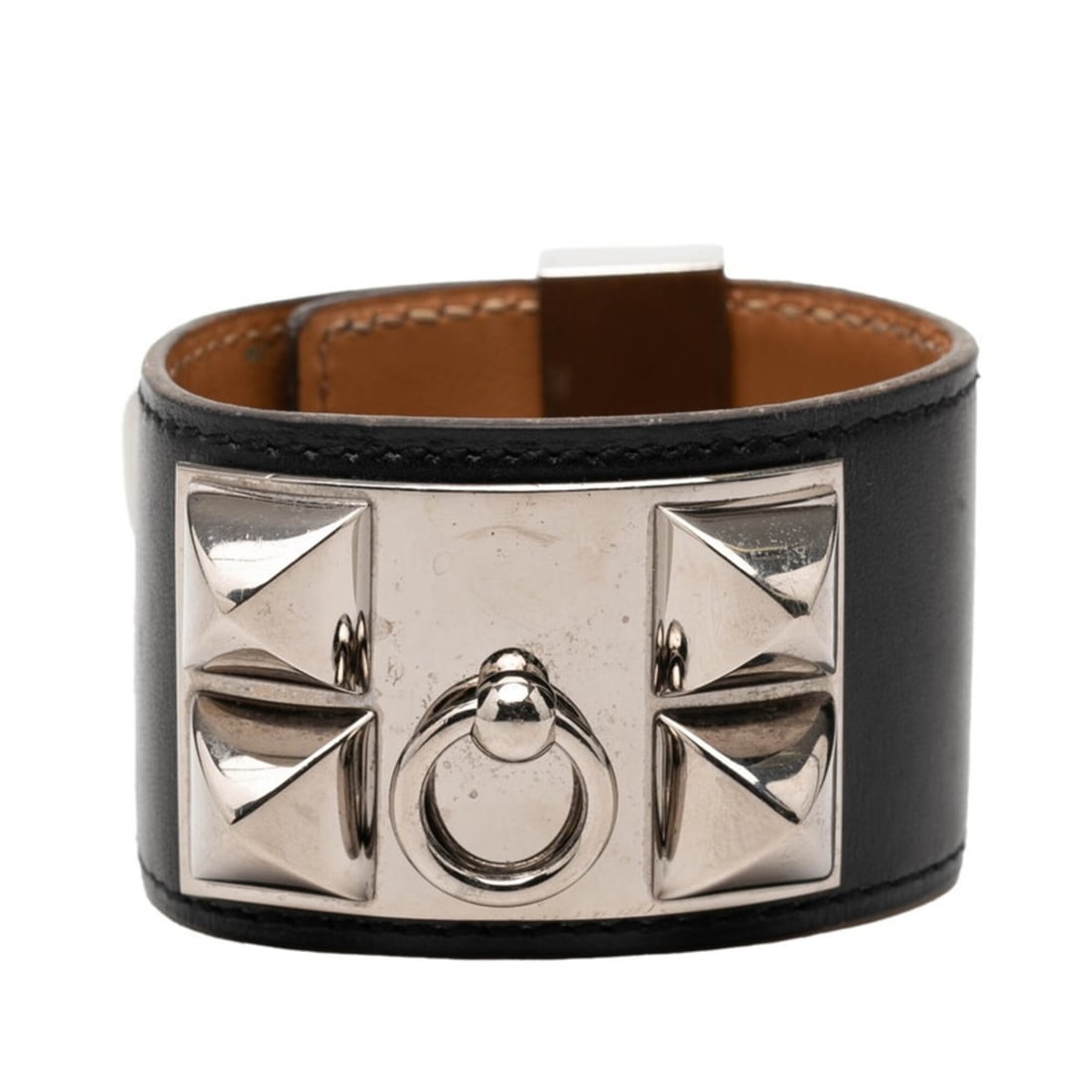 Hermes Collier de Chien Bracelet, Black, Silver Leather, Metal, Women's.: --- Catalog ---Category: SizeTotal Length: 20.5cm / 8.07''Category: DesignType: Charm braceletColor: Black, SilverGender: WomenMaterial: Leather, MetalCategory: GeneralLine: Collier de ChienBrand: Her
