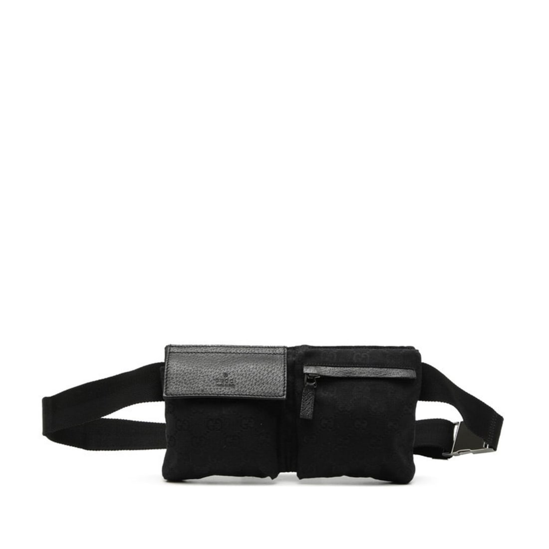 Gucci GG Canvas Body Bag Waist 162962 Black Leather Women's GUCCI: --- Catalog ---Category: SizeSize (HxWxD): 12.5cm x 25cm x 2cm / 4.92'' x 9.84'' x 0.78''Strap Length: 93cm / 36.61''Category: DesignType: Fanny pack, Sling bagColor: BlackGender: WomenClosure: Zipper