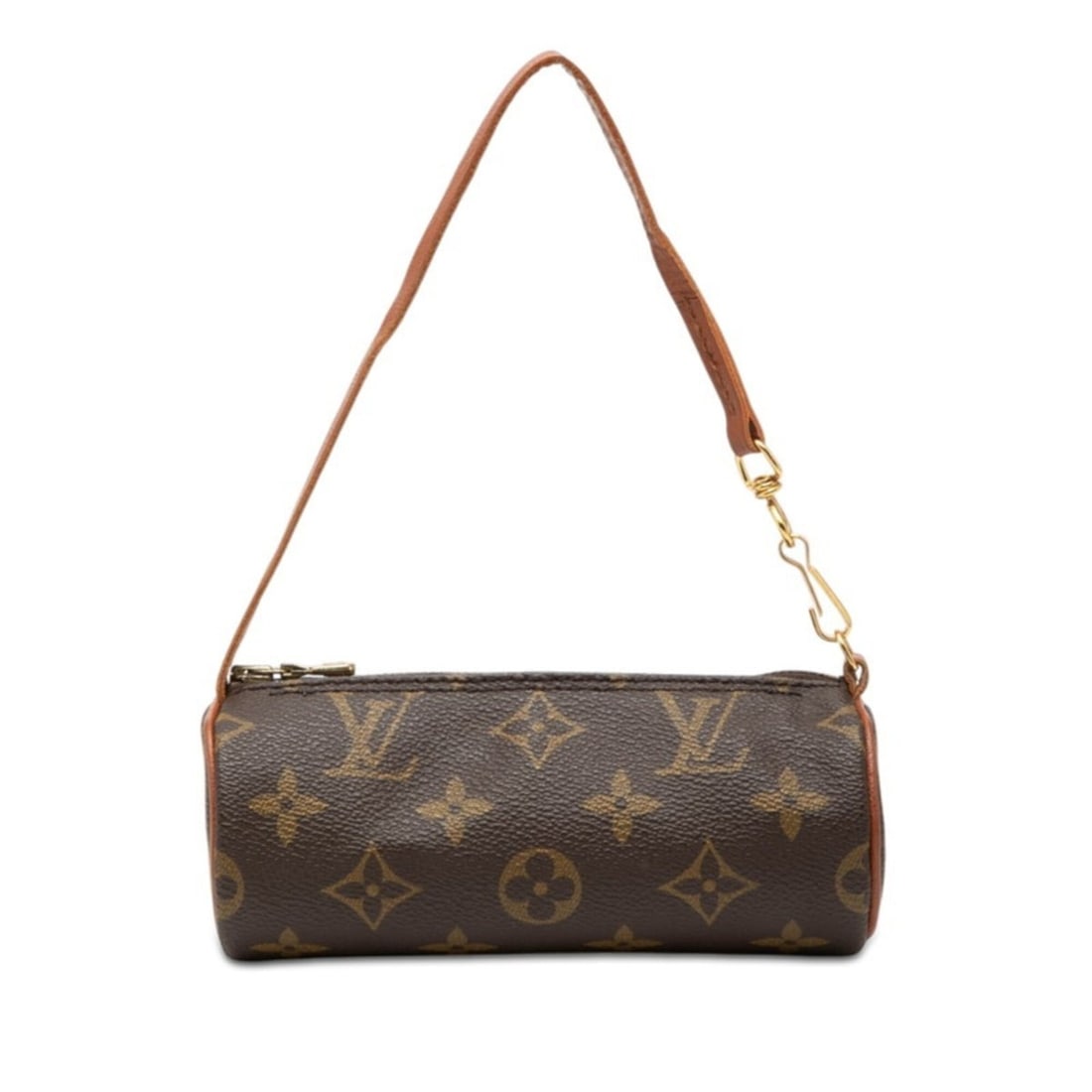 Louis Vuitton Monogram Papillon Accessories Mini Handbag Pouch Brown Leather Women's LOUIS VUITTON: --- Catalog ---Category: SizeHandle Drop: 14.00cm / 5.51''Size (HxWxD): 7cm x 15.5cm x 6cm / 2.75'' x 6.1'' x 2.36''Category: DesignType: HandbagColor: BrownGender: WomenClosure: ZipperMaterial: PVC ,