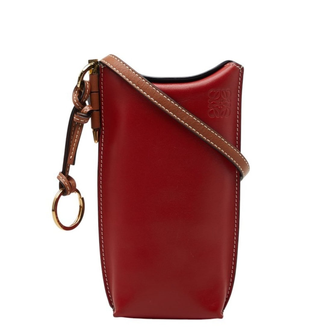 Loewe Anagram Gate Pocket Crossbody Shoulder Bag, Brown and Red Leather, Women's.: --- Catalog ---Category: SizeStrap Drop: 60cm / 23.62''Size (HxWxD): 18cm x 11.5cm x 3cm / 7.08'' x 4.52'' x 1.18''Category: DesignType: Shoulder bagColor: Brown, Red colorGender: WomenClosure: Magnet