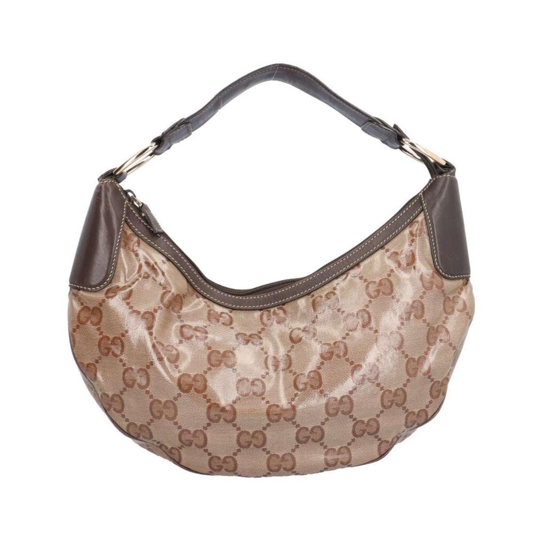 Gucci GG Crystal Shoulder Bag, Coated Canvas 257297, Beige, Women's GUCCI: --- Catalog ---Category: SizeSize (HxWxD): 23cm x 38cm x 7cm / 9.05'' x 14.96'' x 2.75''Category: DesignType: Shoulder bagColor: Beige, BrownGender: WomenMaterial: PVC , Coated canvas , Leather Catego