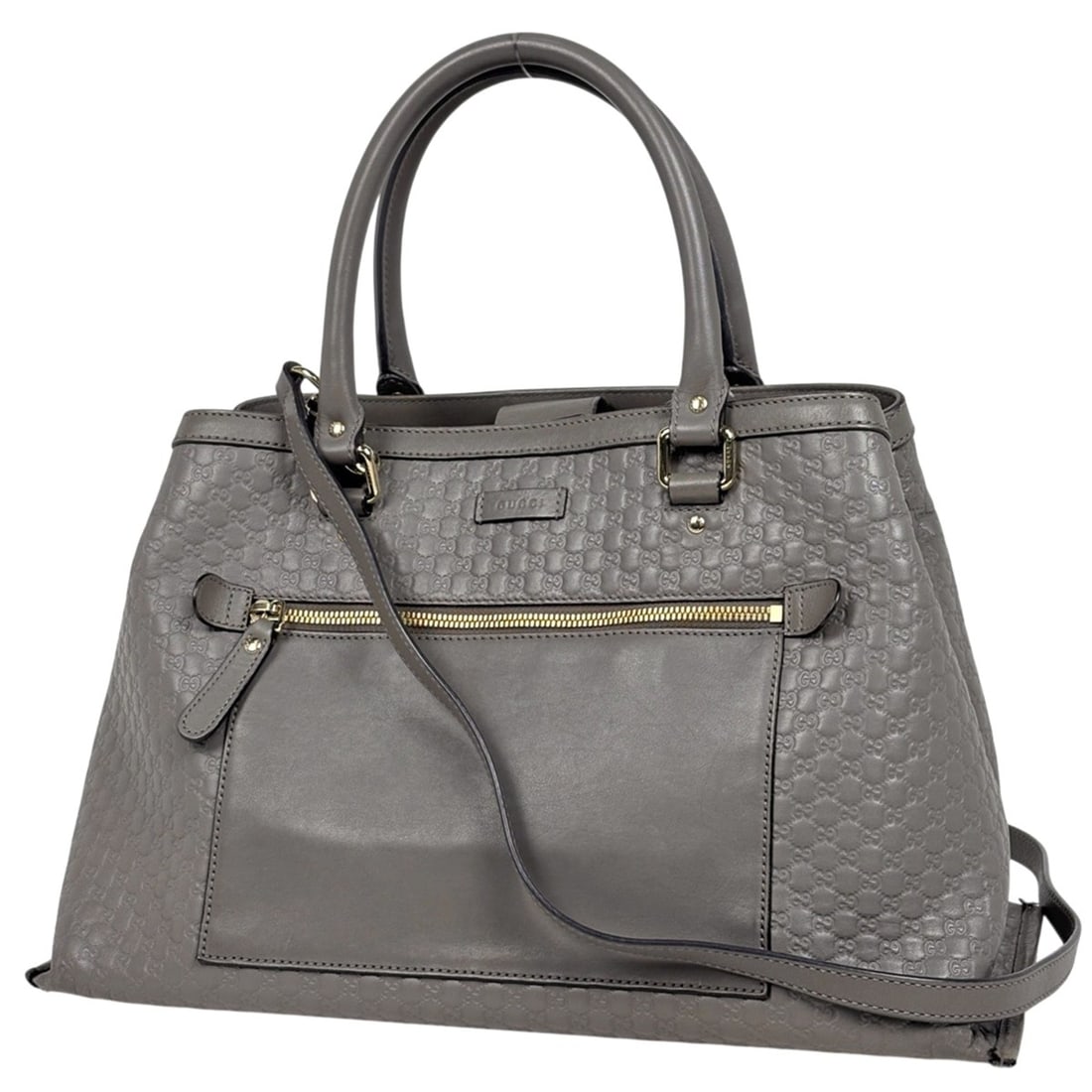 Gucci Microguccissima Handbag, 2-Way Shoulder Bag/Tote Bag, Shima Leather, Gray, 510291, Women's: --- Catalog ---Category: SizeSize (HxWxD): 25cm x 39cm x 14.5cm / 9.84'' x 15.35'' x 5.7''Category: DesignType: Handbag, Shoulder bag, Tote bagColor: GrayGender: WomenMaterial: Leather Category: Gener
