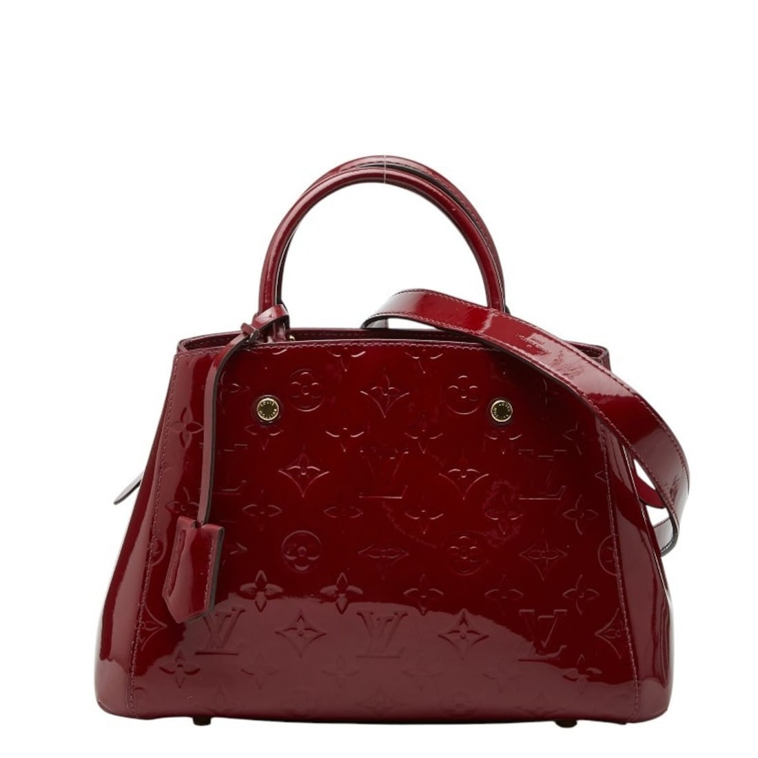 Louis Vuitton Monogram Vernis Montaigne BB Handbag Shoulder Bag 2WAY M50172 Rose Indien Red Patent: --- Catalog ---Category: SizeSize (HxWxD): 20.5cm x 29cm x 11cm / 8.07'' x 11.41'' x 4.33''Category: DesignType: Handbag, Shoulder bagColor: Indian rose, Red colorGender: WomenMaterial: Patent leather