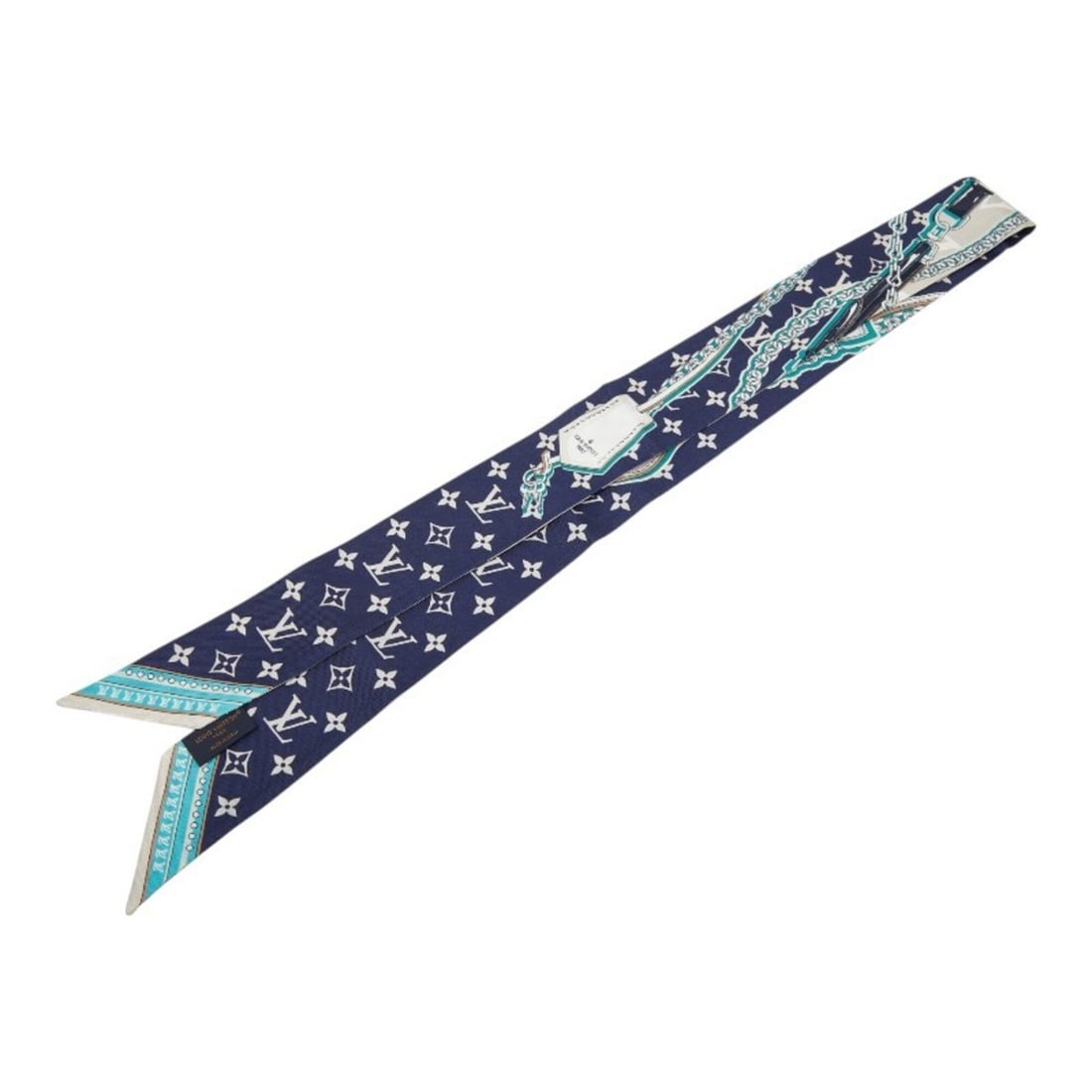 Louis Vuitton Bandeau BB Ultimate Scarf M77778 Blue Marine Silk Women's LOUIS VUITTON: --- Catalog ---Category: SizeSize (LxW): 5cm x 1.12m / 1.96'' x 44.48''Category: DesignType: ScarfColor: BlueGender: WomenMaterial: Silk Category: GeneralMPN: M77778Brand: Louis Vuitton--- Item List -
