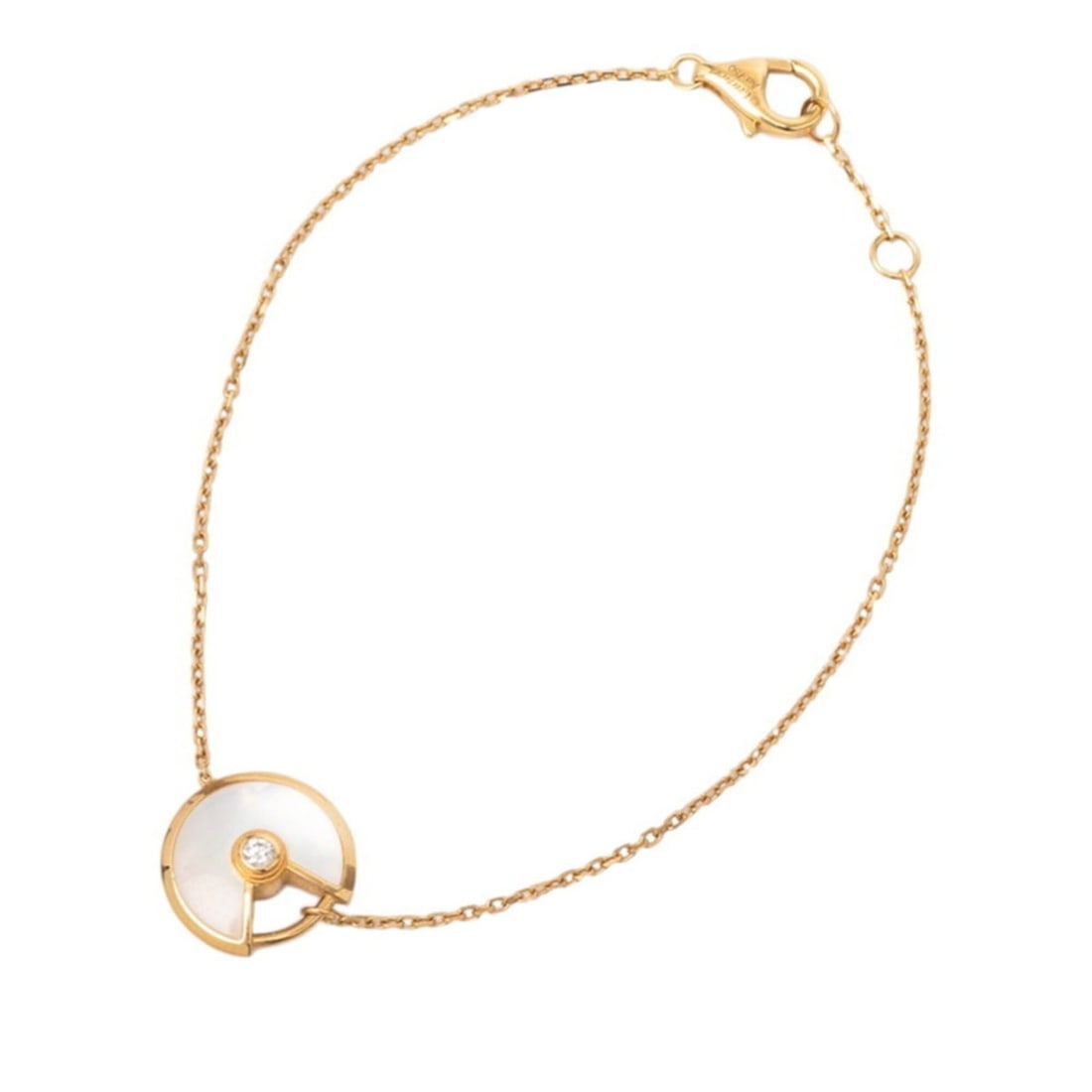 Cartier CRB6044015 Gold 18KYG Yellow 750 White Mother-of-Pearl Diamond Amulette de Bracelet for: --- Catalog ---Category: SizeLength: 15cm / 5.9''Category: DesignType: Charm braceletColor: GoldGender: WomenMaterial: Mother of pearl, Yellow gold (18K)Category: GeneralMPN: CRB6044015Brand: Cartier-