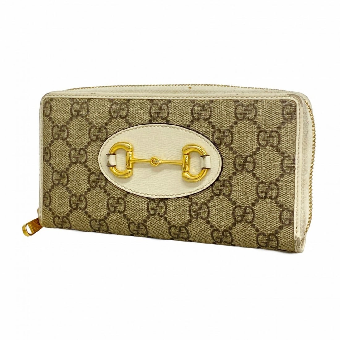 Gucci GG Supreme Horsebit Long Wallet 621889 Beige White Women's: --- Catalog ---Category: SizeSize (HxWxD): 10cm x 19cm x 2.5cm / 3.93'' x 7.48'' x 0.98''Category: DesignType: Long wallet (bi-fold)Color: Beige, WhiteGender: WomenMaterial: PVC Category: GeneralMPN: 