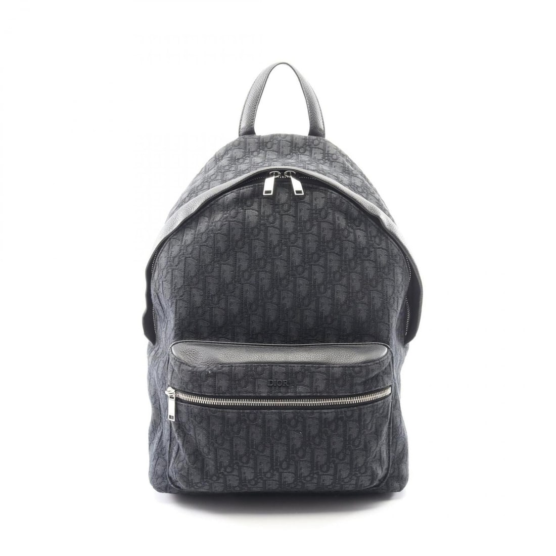 Christian Dior Dior Oblique Jacquard Backpack/Handbag, Canvas and Leather, Men's, Black: --- Catalog ---Category: SizeSize (HxWxD): 43cm x 30cm x 15cm / 16.92'' x 11.81'' x 5.9''Category: DesignType: BackpackColor: BlackGender: MenMaterial: Canvas , Leather Category: GeneralMPN: 1VOBA088Y