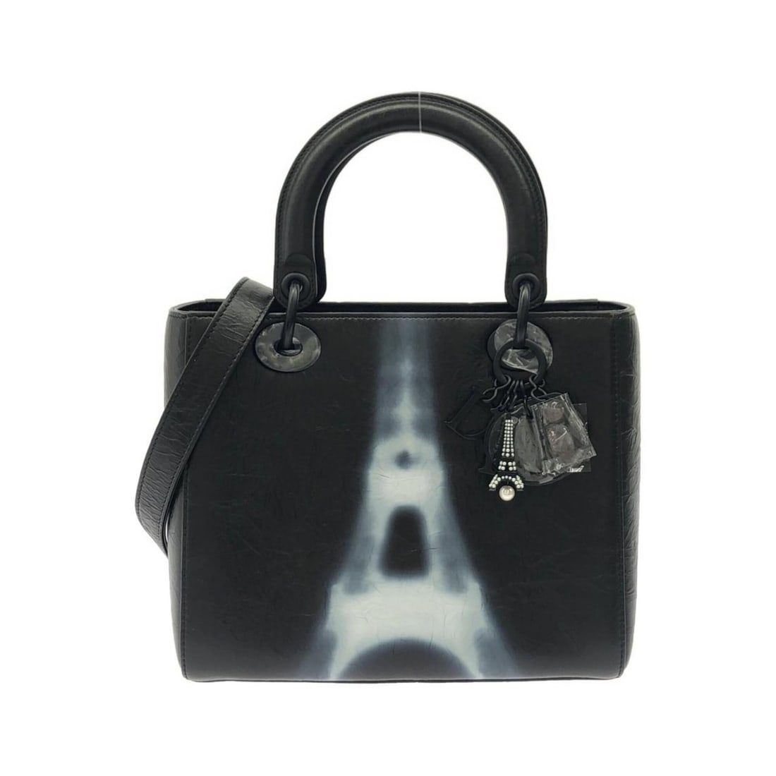 Christian Dior Lady Medium M0565SZBC Handbag: --- Catalog ---Category: SizeSize (HxWxD): 22cm x 24cm x 13cm / 8.66'' x 9.44'' x 5.11''Category: DesignType: HandbagColor: Black, WhiteGender: WomenMaterial: Leather Leather/Fur Type: CalfskinCategor