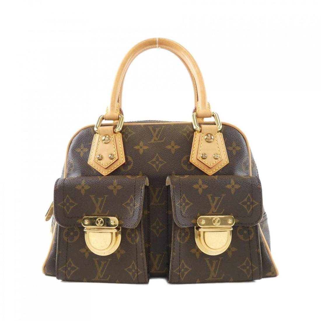 Louis Vuitton Monogram Manhattan PM M40026 Handbag: --- Catalog ---Category: SizeSize (HxWxD): 21cm x 28cm x 12cm / 8.26'' x 11.02'' x 4.72''Category: DesignType: HandbagColor: MarronGender: WomenMaterial: Coated canvas Hardware Color: GoldCategory: Ge